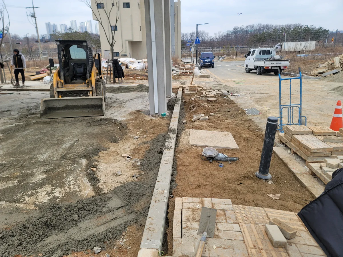 부대토목공사-투수블럭