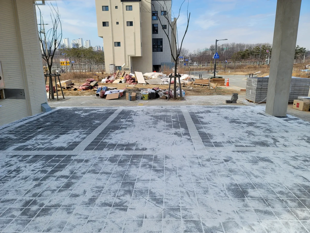 부대토목공사-투수블럭